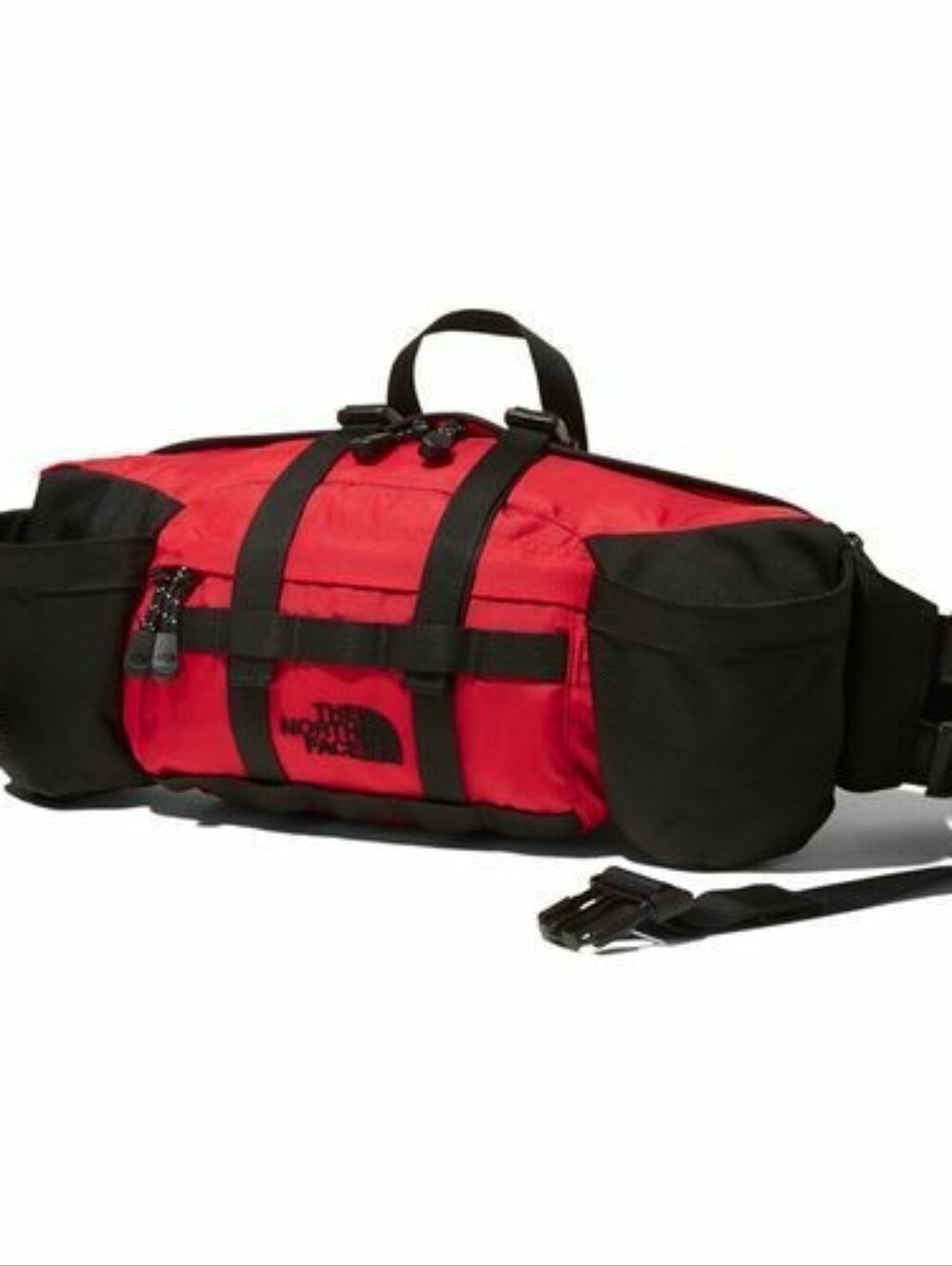 North Face Mountain Biker Lumbar Pack Vtg Fanny Bag Red  Model NM71864).